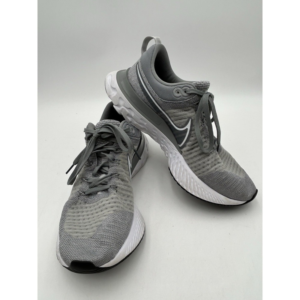 Nike React‎ Infinity Run Flyknit 3 Shoes Womens Size 10.5 Gray CT2357-001